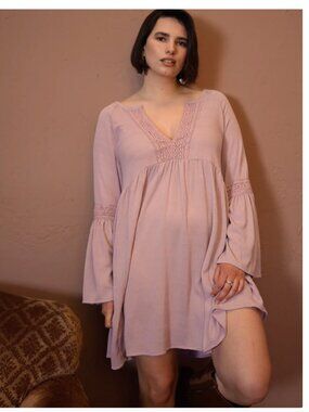 Torrid Festi Bell Sleeve Mini Dress NWT